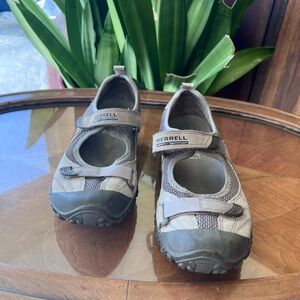 Merrell Continuum 7.5 EUR 38 Light grey brown  EUC GREAT FOR SUMMER HIKING